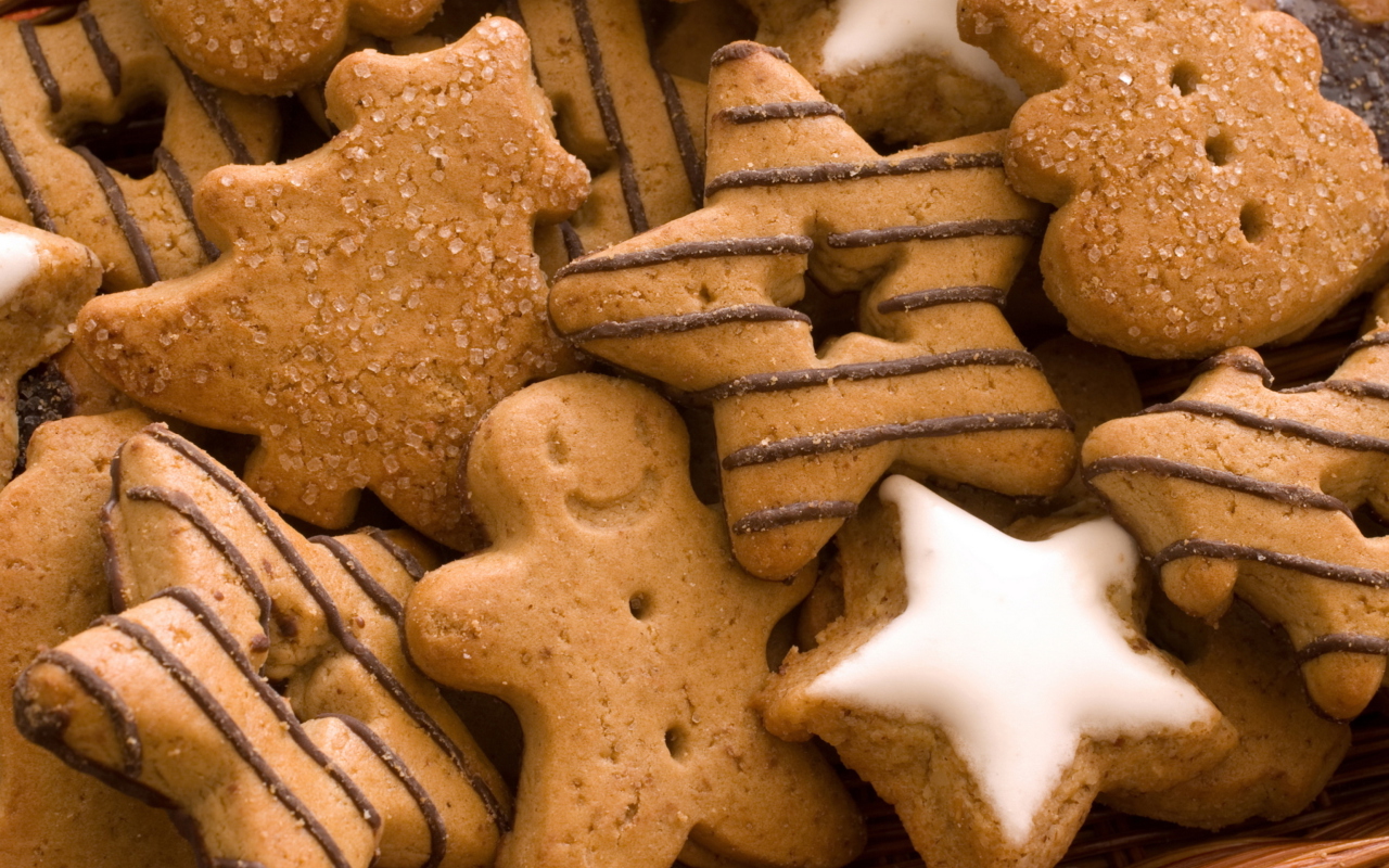 Screenshot №1 pro téma Christmas Ginger Cookies 1280x800