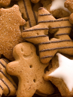 Screenshot №1 pro téma Christmas Ginger Cookies 240x320