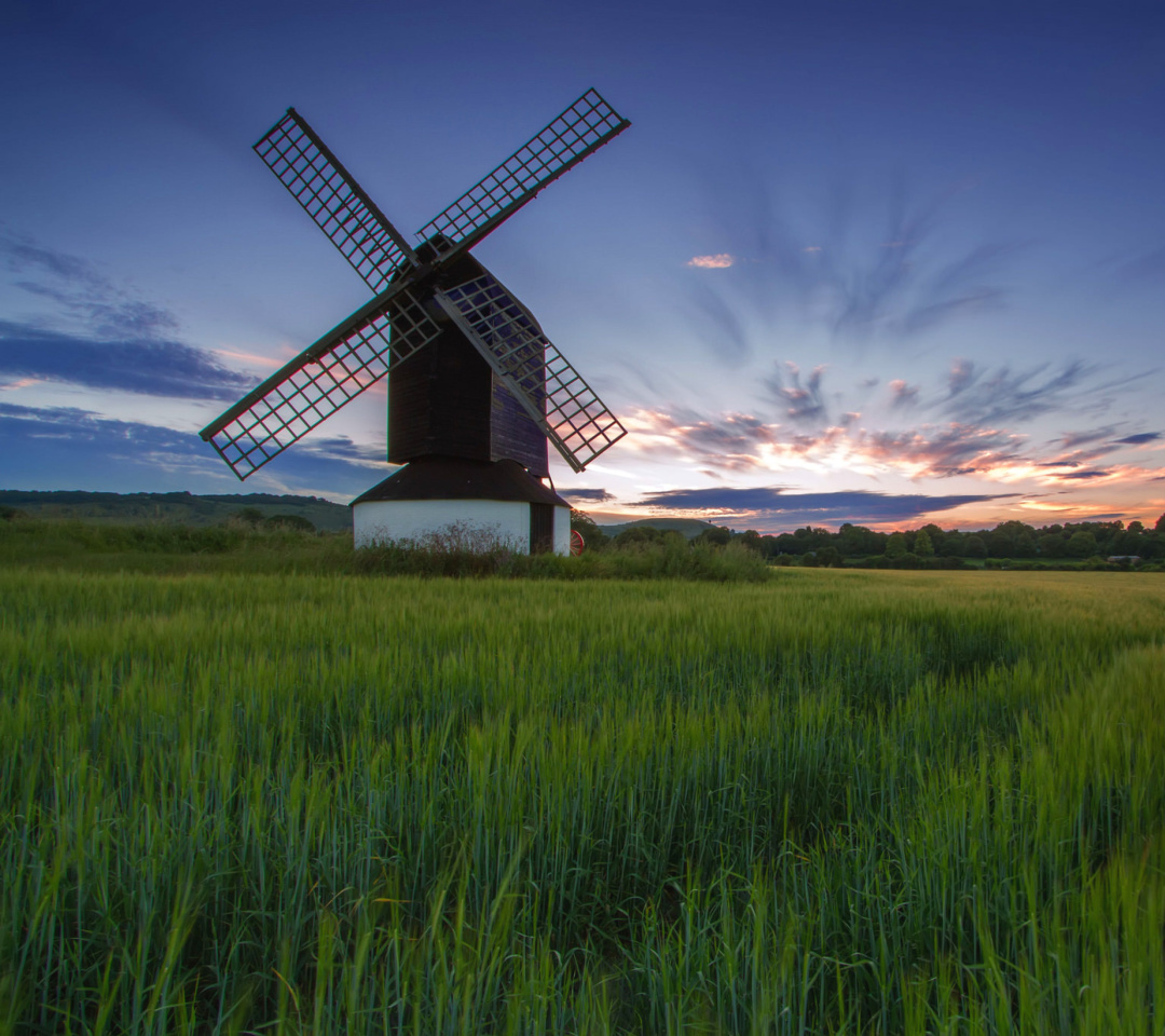 Обои Windmill in Netherland 1080x960