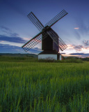 Обои Windmill in Netherland 128x160