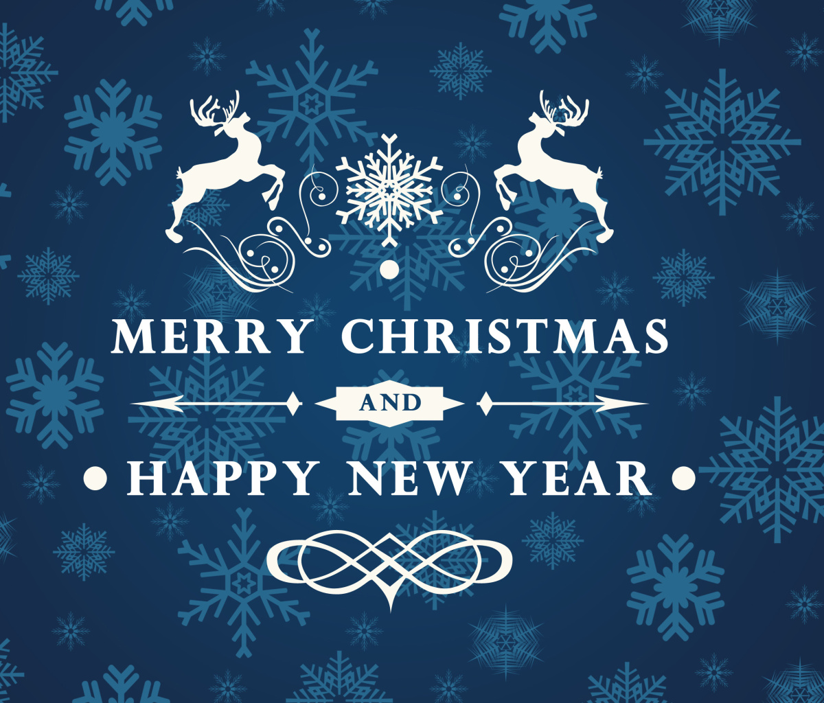 Screenshot №1 pro téma Reindeer wish Merry Christmas and Happy New Year 1200x1024