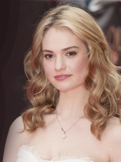 Das Lily James Wallpaper 240x320