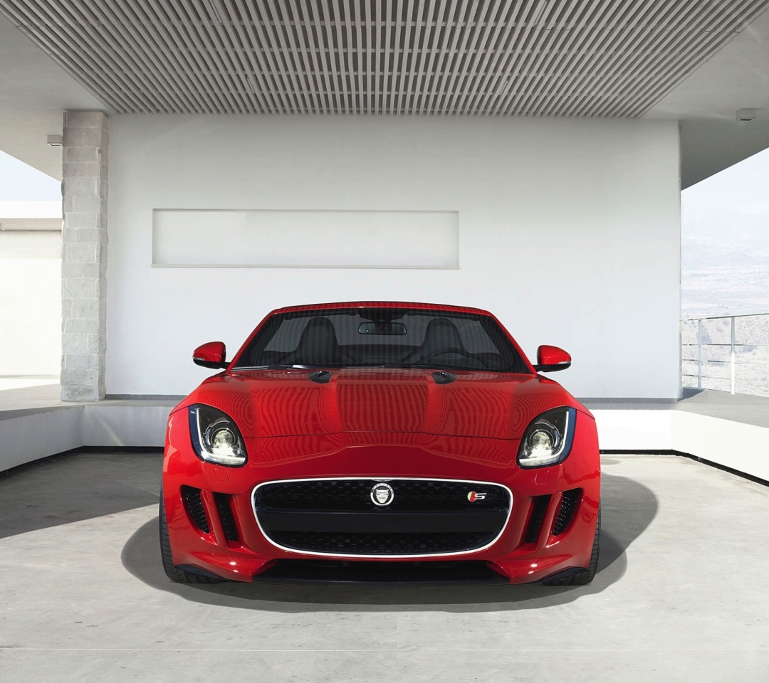 Das Jaguar F Type in Parking Wallpaper 1080x960