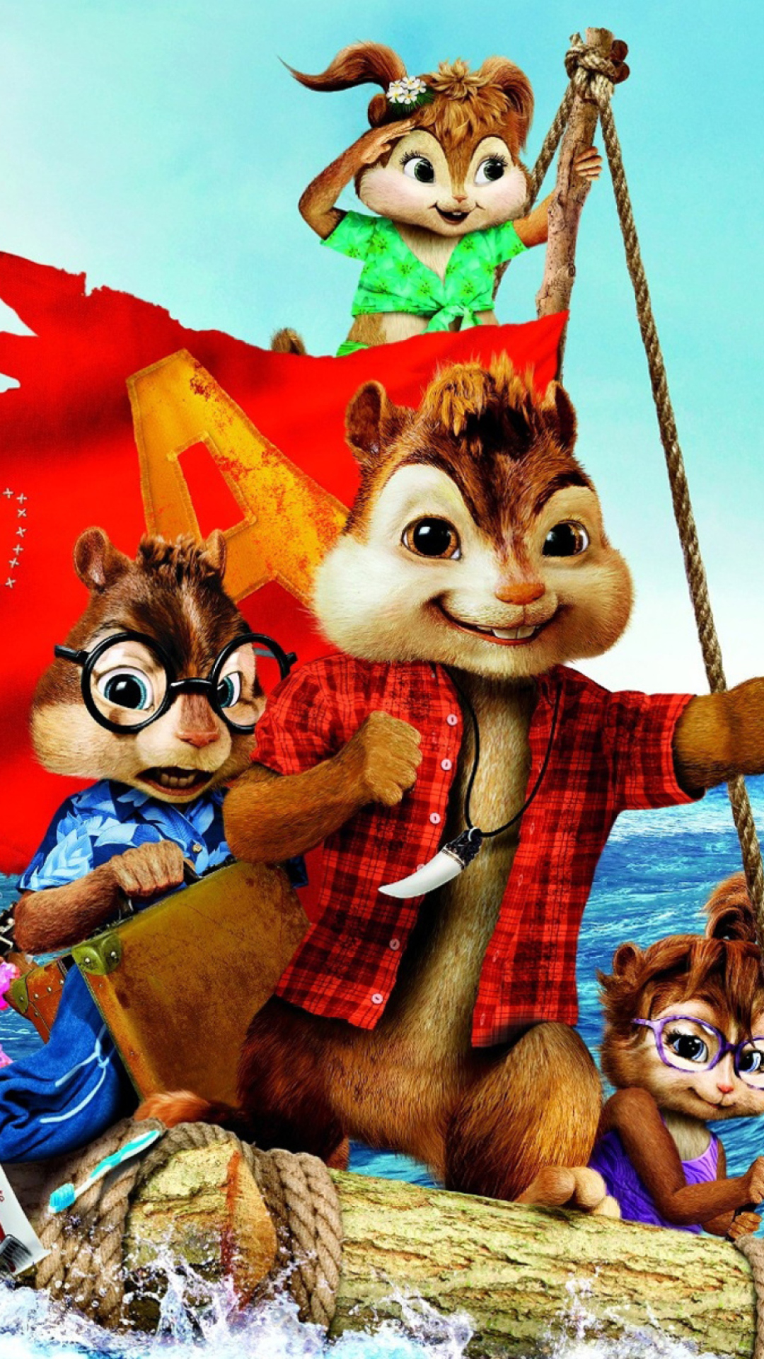 Screenshot №1 pro téma Alvin And The Chipmunks 3 2011 1080x1920
