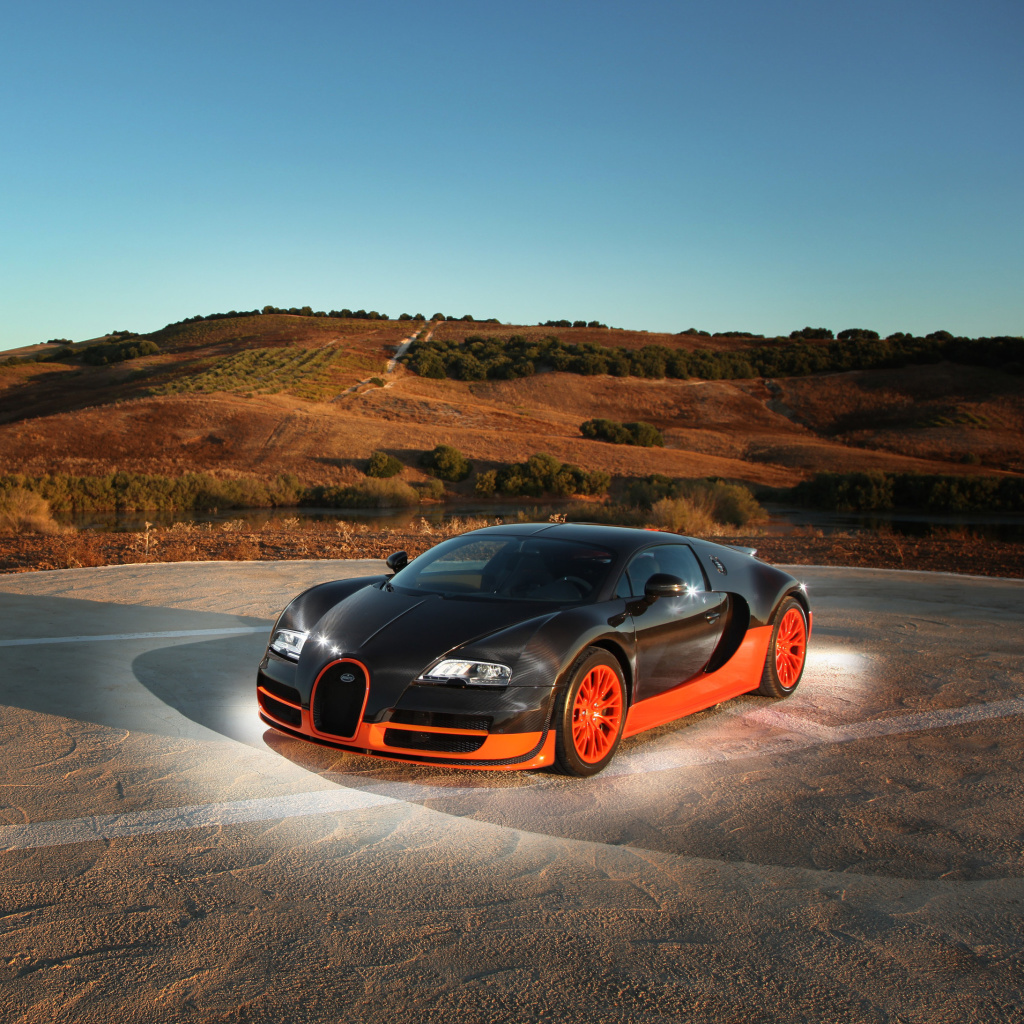 Das Bugatti Veyron, 16 4, Super Sport Wallpaper 1024x1024