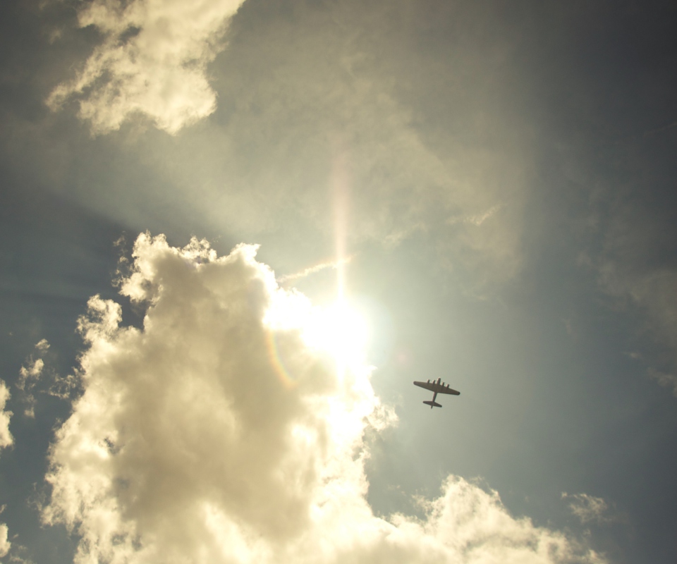 Airplane High In Sky wallpaper 960x800