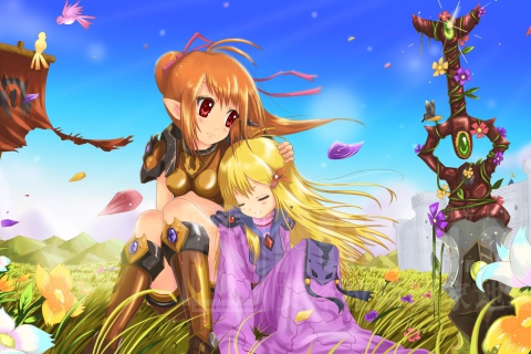 Screenshot №1 pro téma Anime Girls 480x320