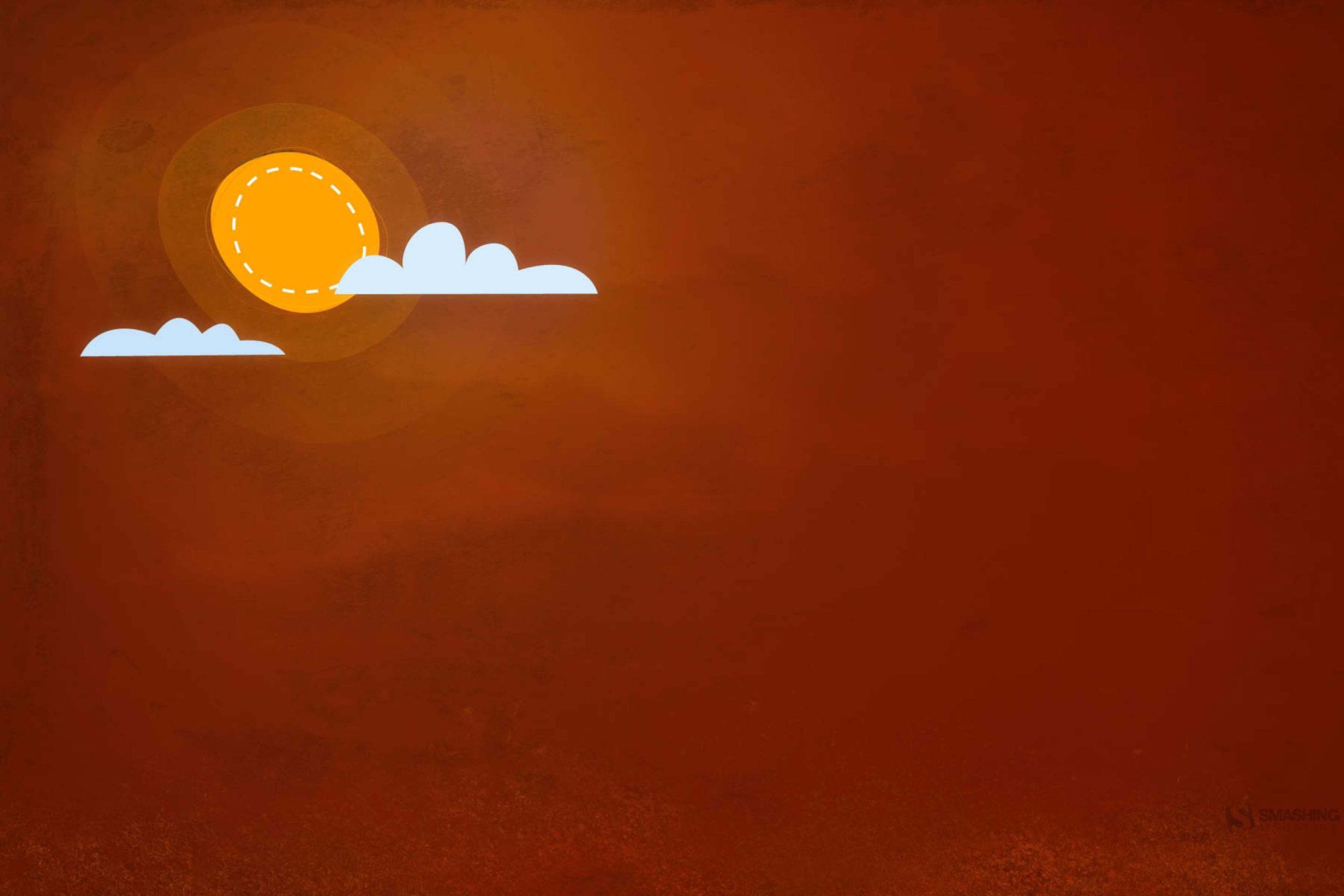 Das Orange Sun Wallpaper 2880x1920