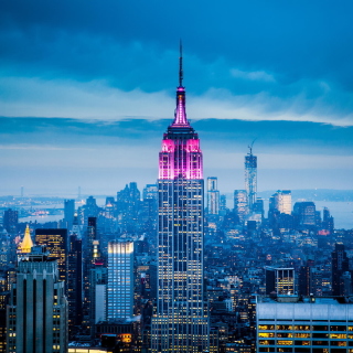 Empire State Building in New York papel de parede para celular para 128x128