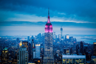 Empire State Building in New York sfondi gratuiti per cellulari Android, iPhone, iPad e desktop