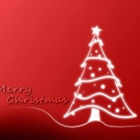 Fondo de pantalla Christmas Red And White Tree 128x128