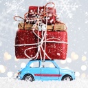 Sfondi Xmas Car Gift 128x128