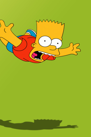 Fondo de pantalla Bart Simpson 320x480