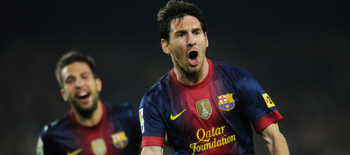 Fondo de pantalla Lionel Messi 720x320