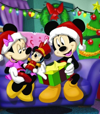 Kostenloses Mickey Christmas Wallpaper für Nokia X6