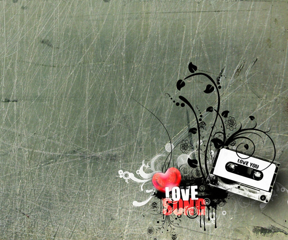 Das I Love Song Wallpaper 960x800