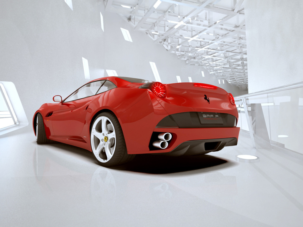 Screenshot №1 pro téma Ferrari California 1024x768