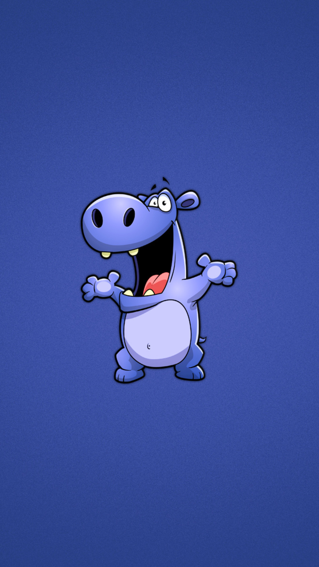 Обои Happy Hippopotamus 1080x1920