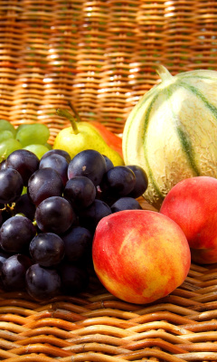 Melons, apricots, peaches, nectarines, grapes, pear screenshot #1 240x400