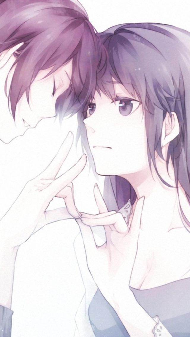 Screenshot №1 pro téma Guy And Girl With Violet Hair 640x1136