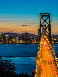 San Francisco, Oakland Bay Bridge wallpaper 240x320