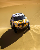 Das Mini Cooper Countryman Dakar Rally Wallpaper 128x160