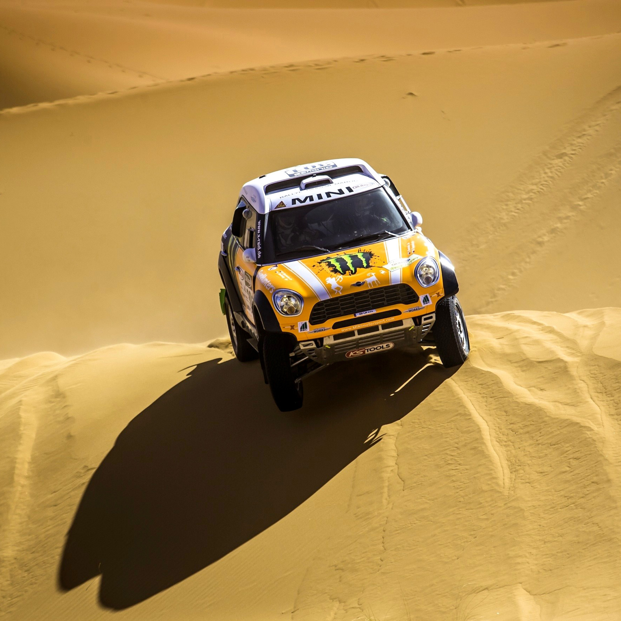 Обои Mini Cooper Countryman Dakar Rally 2048x2048