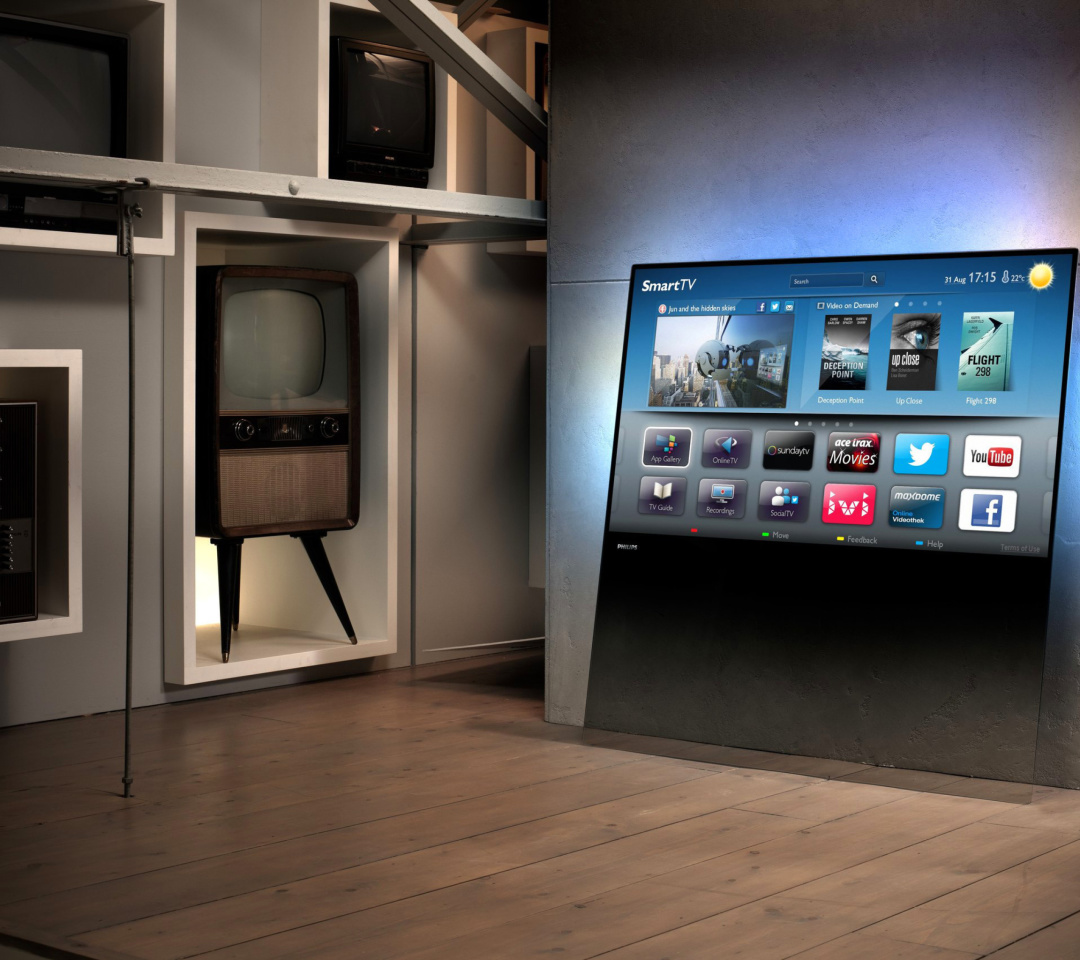 Das Smart TV with Internet Wallpaper 1080x960