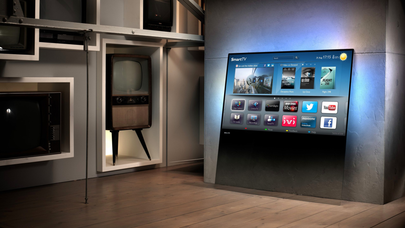 Smart TV with Internet wallpaper 1366x768