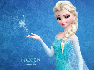 Das Snow Queen Elsa In Frozen Wallpaper 320x240