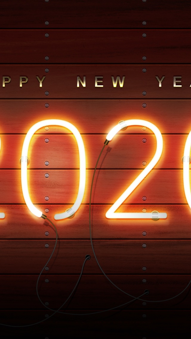 Das Happy New Year 2020 Wishes Wallpaper 640x1136