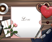 Screenshot №1 pro téma Love Letter 176x144