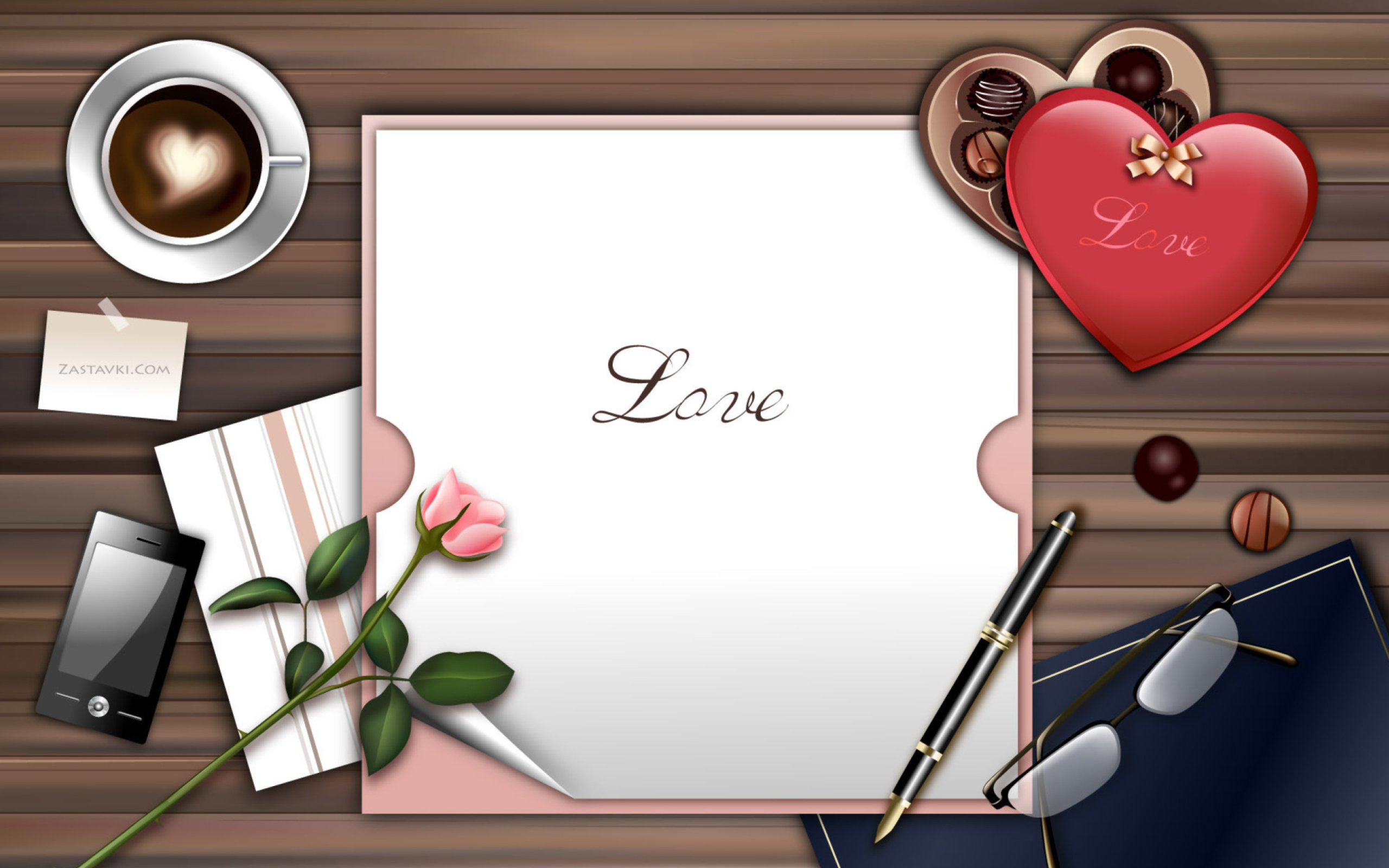 Screenshot №1 pro téma Love Letter 2560x1600