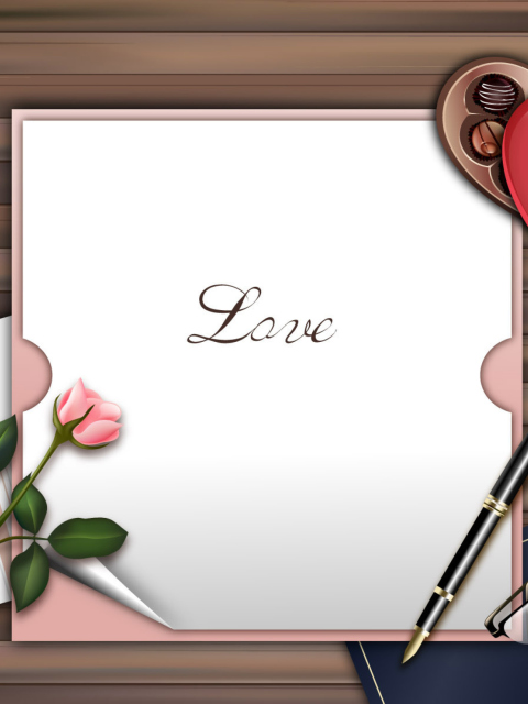 Screenshot №1 pro téma Love Letter 480x640