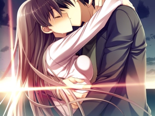 Das Anime Kiss Wallpaper 320x240