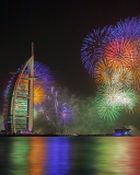 Screenshot №1 pro téma Dubai Fireworks 128x160