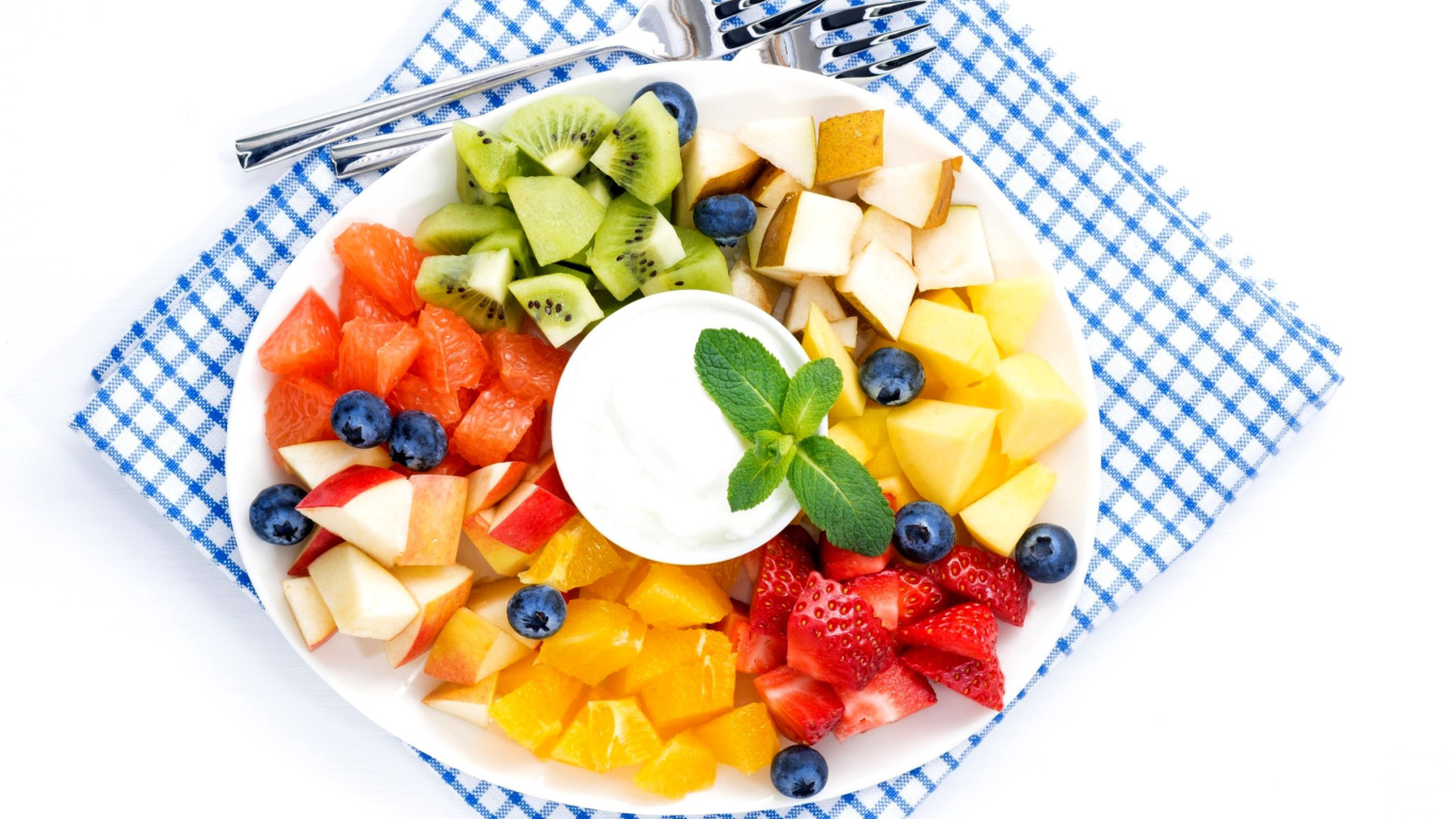 Das Fruit Platter Wallpaper 1366x768