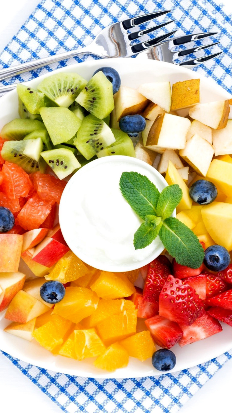 Fruit Platter wallpaper 750x1334