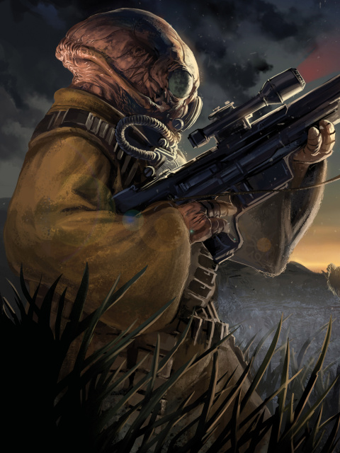 Das Sniper doomsday Wallpaper 480x640
