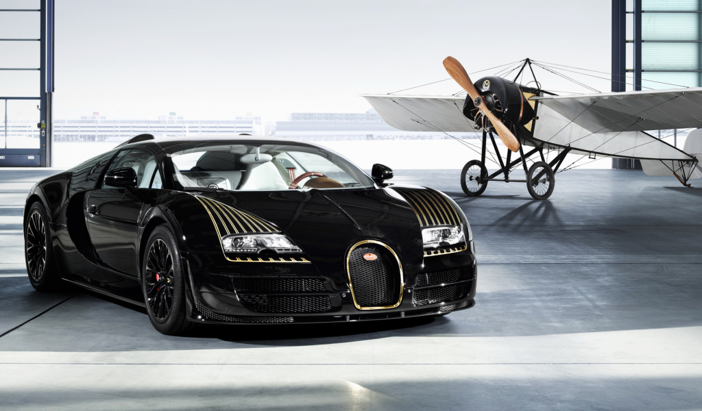 Screenshot №1 pro téma Bugatti And Airplane 1024x600