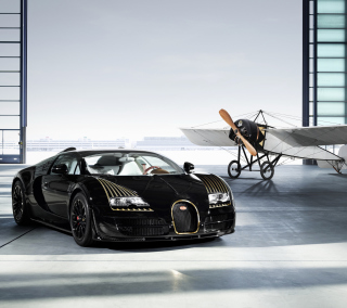 Bugatti And Airplane - Fondos de pantalla gratis para 2048x2048
