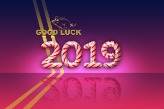 Good Luck in New Year 2019 - Obrázkek zdarma pro Nokia Asha 200