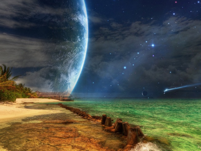 Fondo de pantalla Magic Night 640x480