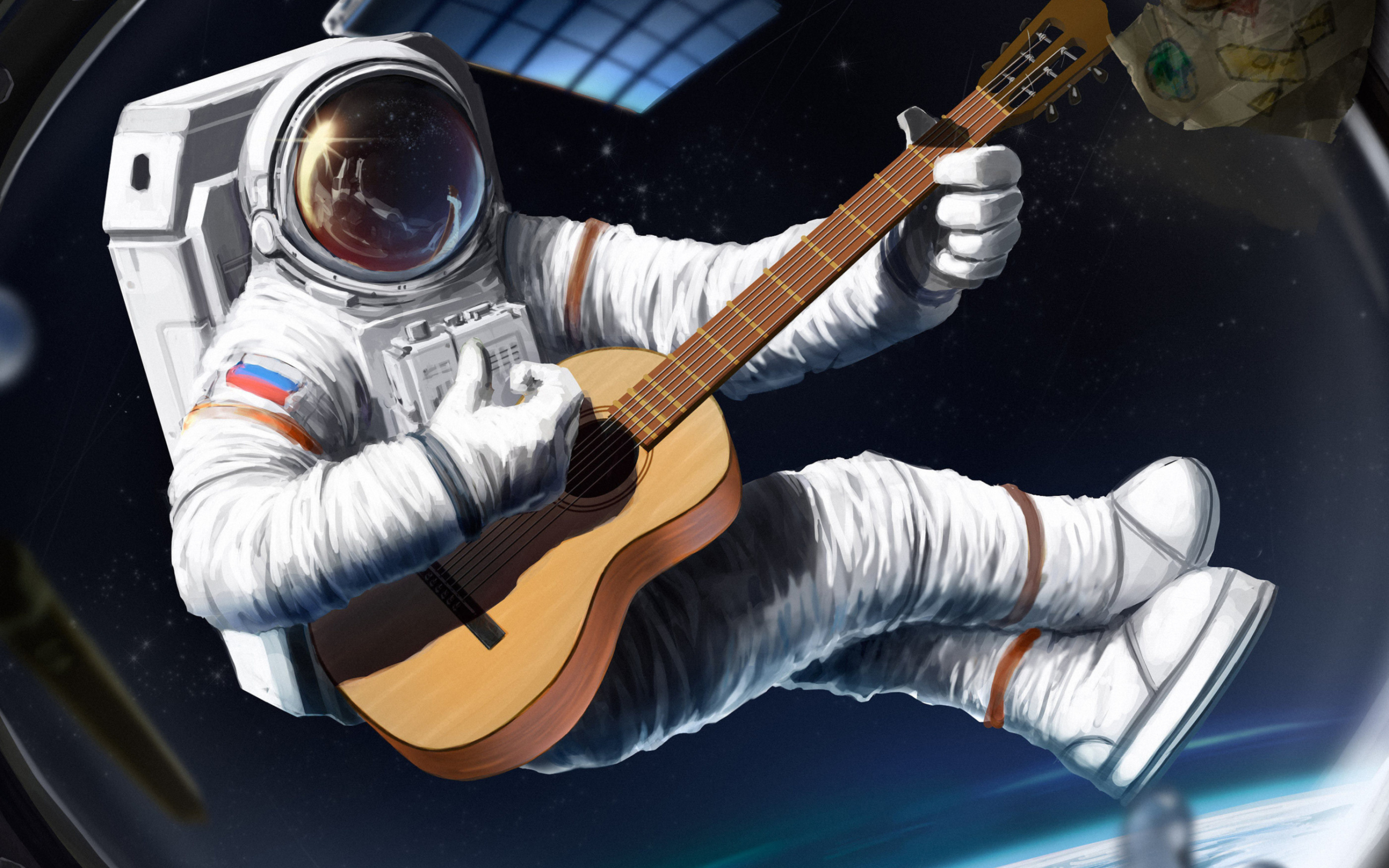 Das Astronaut Having Fun Wallpaper 2560x1600