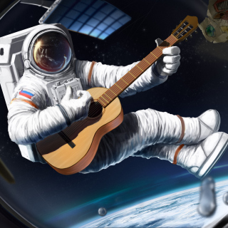 Astronaut Having Fun Background for iPad Air