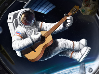 Free Astronaut Having Fun Picture for Android, iPhone and iPad