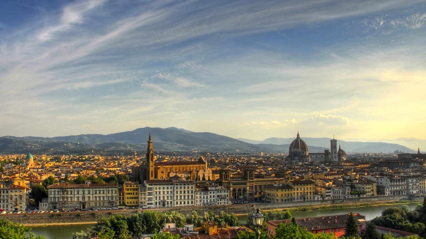 Sfondi Florence Panoramic View 1366x768