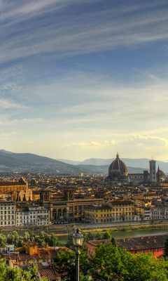 Das Florence Panoramic View Wallpaper 240x400