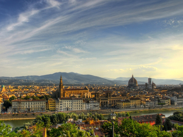 Das Florence Panoramic View Wallpaper 640x480