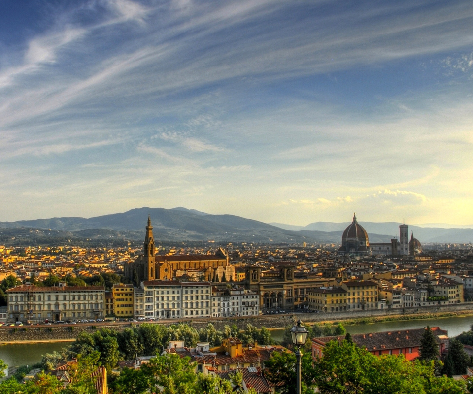 Das Florence Panoramic View Wallpaper 960x800